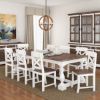 Picture of Danville Two Tone Solid Wood Trestle Baluster Farmhouse Dining Table