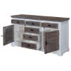 Picture of Danville Modern Solid Teak Wood 6 Drawer Large Sideboard