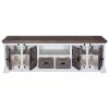 Picture of Danville Rustic Solid Wood White TV Media Console (75")