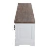 Picture of Danville Rustic Solid Wood White TV Media Console (75")