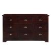 Picture of Octa Stylish Handcrafted Mahogany Wood 9 Drawer Triple Dresser