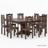 Picture of Florida Handcrafted Traditional Rosewood Square Dining Table Set