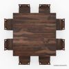 Picture of Florida Handcrafted Traditional Rosewood Square Dining Table Set