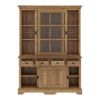 Picture of Brussels Rustic Teak Wood Sliding Glass Door Dining Hutch