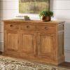 Picture of Heurich Traditional Reclaimed Teak Wood Sideboard Buffet with Drawer