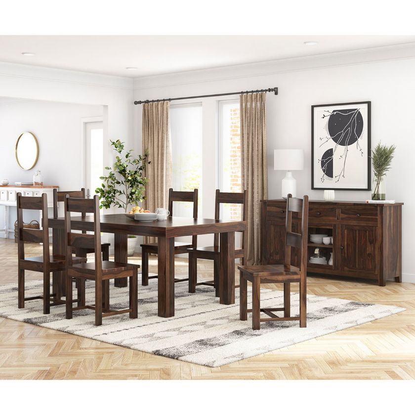 Picture of Frisco Modern Handcrafted Solid Wood Dining Room Set