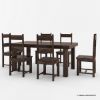 Picture of Frisco Modern Handcrafted Solid Wood Dining Room Set