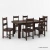Picture of Frisco Modern Handcrafted Solid Wood Dining Room Set