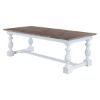 Picture of Danville Farmhouse Two-Tone Solid Wood Dining Table With 8 Chairs Set