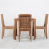 Picture of Ottoville Stylish Weather Resistant Teak Wood Outdoor Dining Table Set