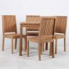 Picture of Ottoville Stylish Weather Resistant Teak Wood Outdoor Dining Table Set