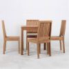 Picture of Ottoville Stylish Weather Resistant Teak Wood Outdoor Dining Table Set