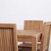 Picture of Ottoville Stylish Weather Resistant Teak Wood Outdoor Dining Table Set