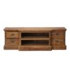 Picture of Bovey Modern Teak Wood Open Shelf 4 Drawer TV Stand