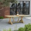 Picture of Fulton Reclaimed  Wood Rustic Farmhouse Outdoor Dining Table