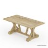 Picture of Fulton Reclaimed  Wood Rustic Farmhouse Outdoor Dining Table