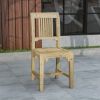 Picture of Fulton Solid Teak Wood Outdoor Vertical Slatted Dining Chair