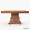 Picture of Gastonia Solid Wood Square Pedestal Dining Table For 8