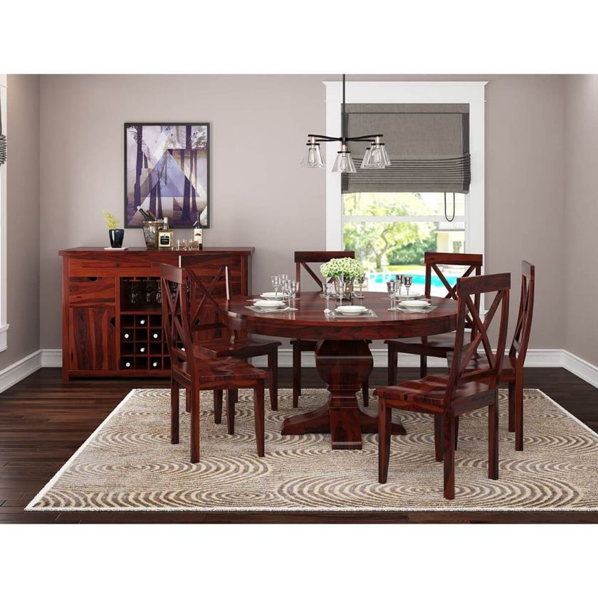 Picture of Missouri Solid Wood Round Dining Room Set