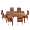 Picture of Cariboo Contemporary Rustic Solid Wood Dining Table Set