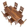 Picture of Cariboo Contemporary Rustic Solid Wood Dining Table Set