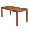 Picture of Cariboo Contemporary Rustic Solid Wood Dining Table Set