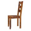 Picture of Cariboo Contemporary Rustic Solid Wood Ladder Back Dining Chair