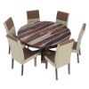 Picture of Hosford Modern Handcrafted Solid Wood 8 Piece Round Dining Room Set