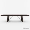 Picture of Tirana Rustic Solid Wood Large Dining Table With Extendable Leaves