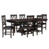 Picture of Antwerp Solid Wood 8 Piece Extension Dining Room Set