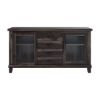 Picture of Antwerp Solid Wood 4 Drawer Large Sideboard Cabinet with Glass Door