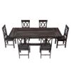 Picture of Antwerp Solid Wood Farmhouse Extendable Dining Room Set