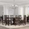 Picture of Minsk Rosewood Pedestal Round Dining Room Table Set