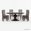 Picture of Minsk Rosewood Pedestal Round Dining Room Table Set