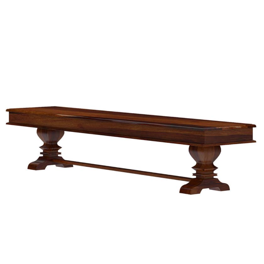 Picture of Tiraspol Traditional Rustic Solid Wood Dining Table Bench