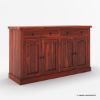 Picture of Tiraspol Rustic Solid Wood Traditional Sideboard with Drawers