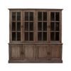 Picture of Leesburg Large Teak Wood Farmhouse Kitchen Hutch Cabinet