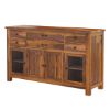Picture of Cloverdale Solid Wood Dining Room Buffet Cabinet with Glass Door