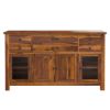Picture of Cloverdale Solid Wood Dining Room Buffet Cabinet with Glass Door