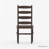 Picture of Minsk Rustic Traditional Rosewood Ladder Back Dining Chair
