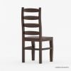 Picture of Minsk Rustic Traditional Rosewood Ladder Back Dining Chair