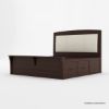 Picture of Vindemia Solid Mahogany Wood 4 Piece Storage Bedroom Set