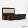 Picture of Vindemia Solid Mahogany Wood 4 Piece Storage Bedroom Set