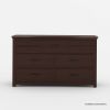 Picture of Vindemia Solid Mahogany Wood 4 Piece Storage Bedroom Set