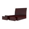 Picture of Petros Transitional Mahogany Wooden Sleigh Storage Platform Bed