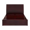 Picture of Petros Transitional Mahogany Wooden Sleigh Storage Platform Bed