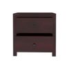 Picture of Petros Transitional Mahogany Wood 2 Drawer Nightstand