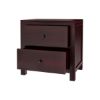 Picture of Petros Transitional Mahogany Wood 2 Drawer Nightstand