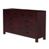 Picture of Anniston Transitional Mahogany Wood 4 Piece Storage Bedroom Set