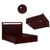 Picture of Anniston Transitional Style Solid Mahogany Wood Storage Platform Bed